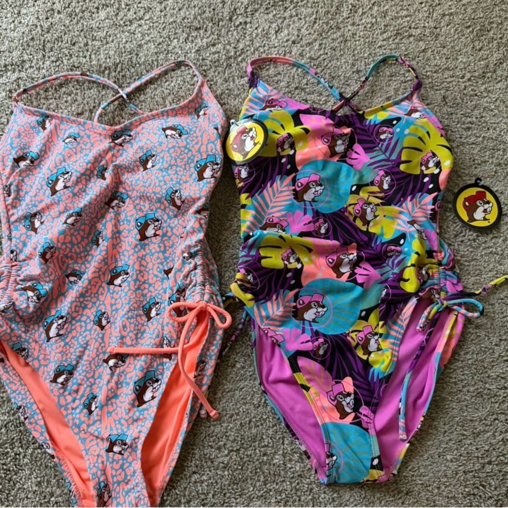 Colorful Women's One Piece Swimsuit Set